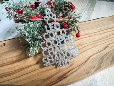 Christmas Tree Name Ornament