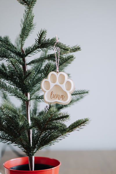 Paw Print Ornament