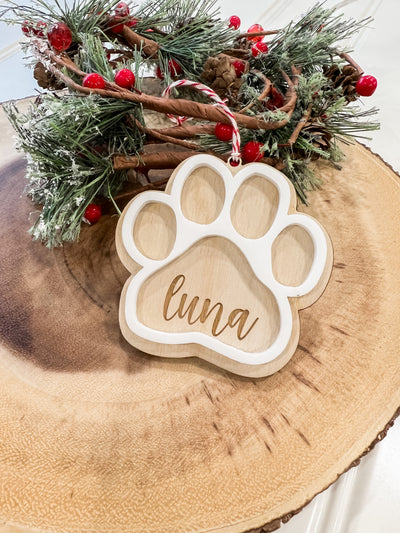 Paw Print Ornament