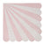 Dusty Pink Striped Large Napkin by Meri Meri