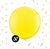 36" Yellow Latex Balloon