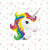 33" Rainbow Unicorn Balloon
