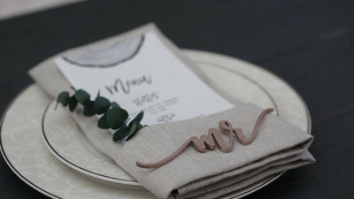 Mr and Mrs Place Cards