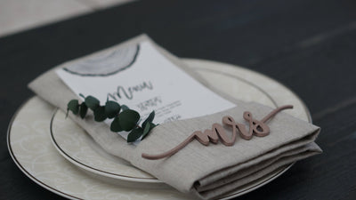 Mr and Mrs Place Cards