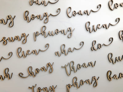 Personalized Laser Cut Names