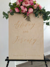 Wedding Welcome Sign - Natural Wood